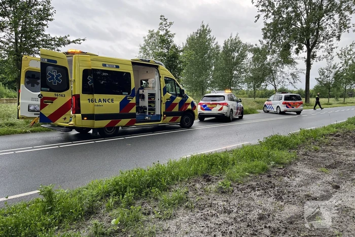Bestuurster gewond bij botsing tegen boom