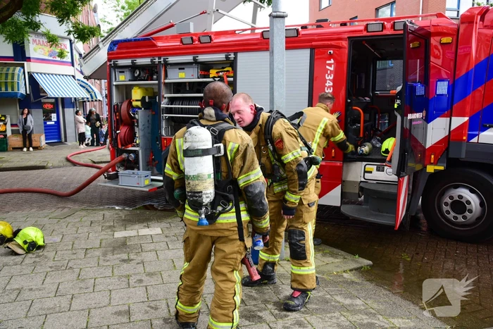 Persoon gered bij uitslaande brand