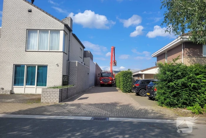 Brandweer aanwezig bij bedrijf vanwege brand