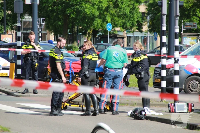 Fietser gewond bij aanrijding met motorrijder