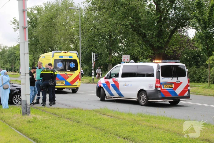 Tram in botsing met personenauto