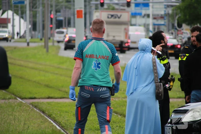 Tram in botsing met personenauto
