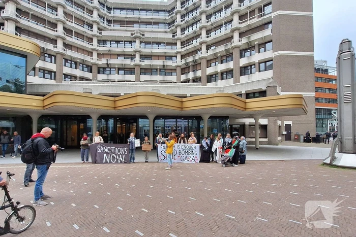 Pro Palestina demonstratie voor Tweede Kamer gebouw