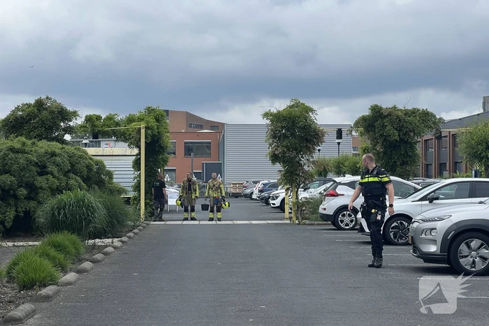 Gasfles explodeert bij buitenbrand