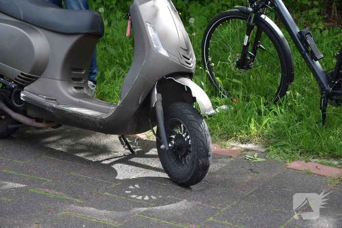 Scooter gewond na valpartij