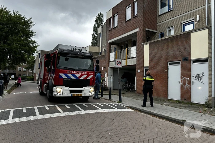 Ebike vat vlam in schuur