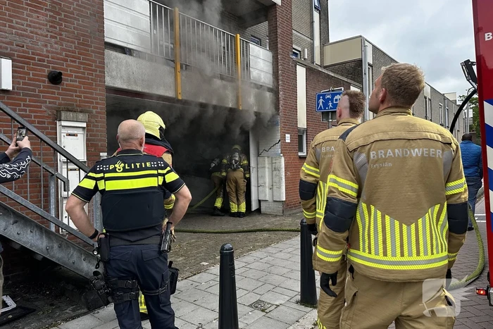 Ebike vat vlam in schuur