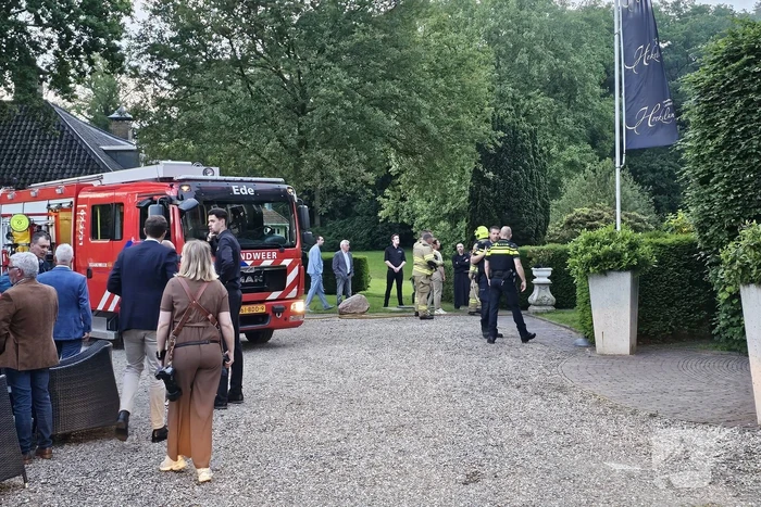 Brand tijdens bruiloft in Kasteel Hoekelum