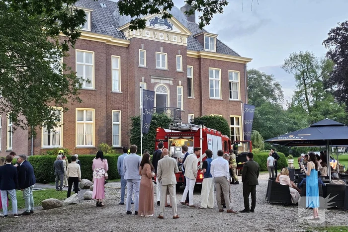 Brand tijdens bruiloft in Kasteel Hoekelum