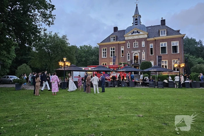 Brand tijdens bruiloft in Kasteel Hoekelum