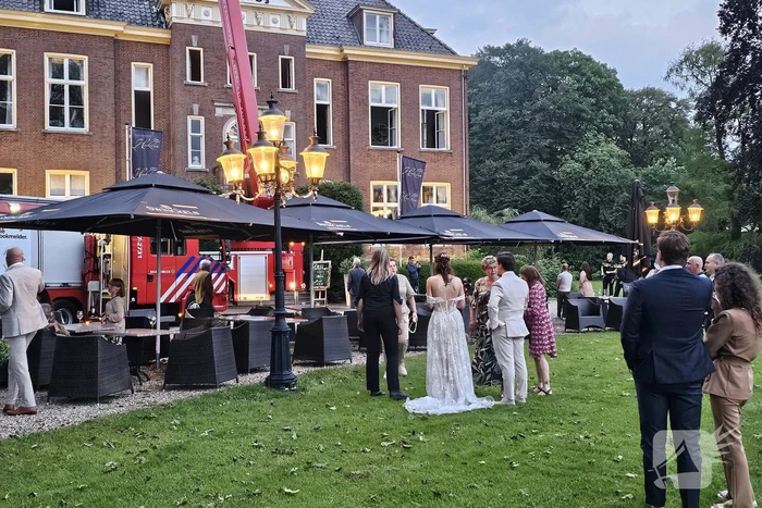Brand tijdens bruiloft in Kasteel Hoekelum