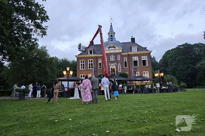 Brand tijdens bruiloft in Kasteel Hoekelum