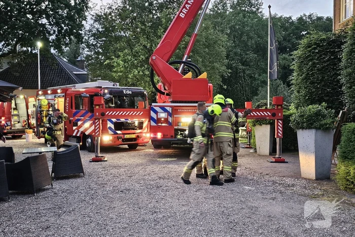 Brand tijdens bruiloft in Kasteel Hoekelum
