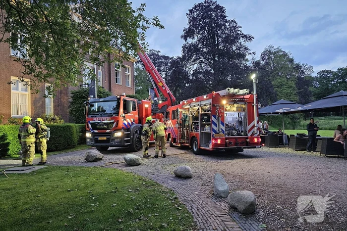 Brand tijdens bruiloft in Kasteel Hoekelum