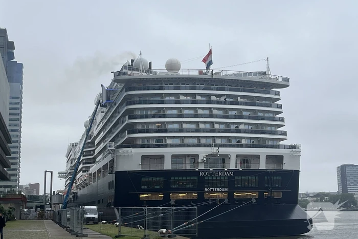 Extinction Rebellion demonstreerd bij cruise terminal