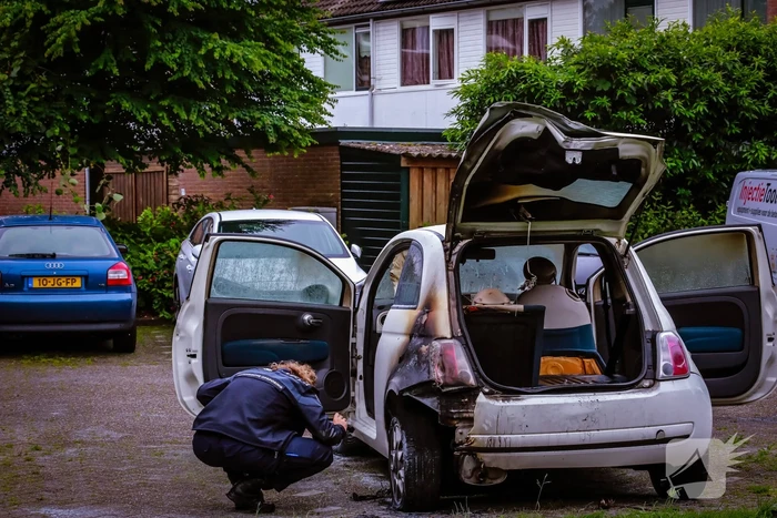 Forensische opsporing Doet onderzoek naar autobrand