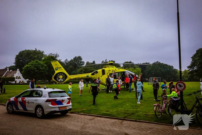 Veel bekijks bij inzet traumahelikopter