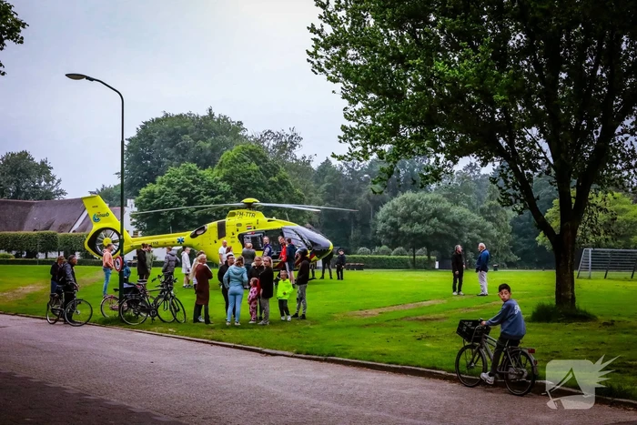 Veel bekijks bij inzet traumahelikopter