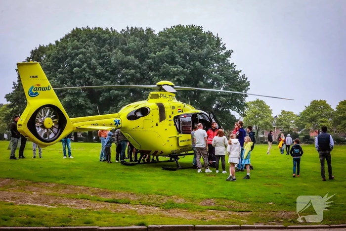 Veel bekijks bij inzet traumahelikopter