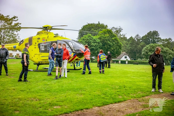 Veel bekijks bij inzet traumahelikopter