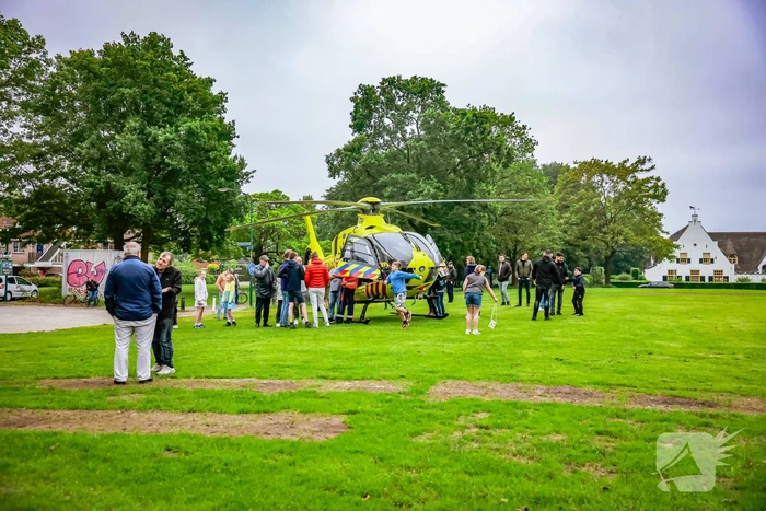 Veel bekijks bij inzet traumahelikopter