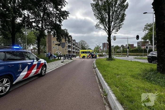 Fatbiker komt ten val na aanrijding met auto