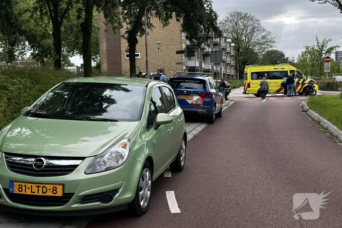 Fatbiker komt ten val na aanrijding met auto