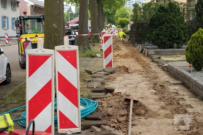 Gaslekkage na werkzaamheden glasvezel