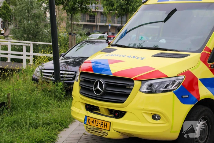 Politie tikt autoruit in nadat onwel geworden persoon tegen lantaarnpaal botst
