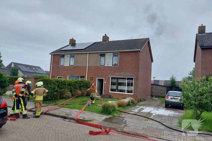 Brand op zolder snel onder controle