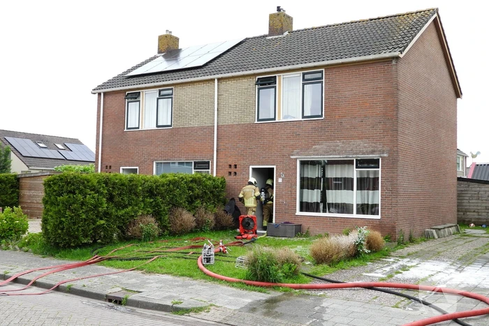 Brand op zolder snel onder controle