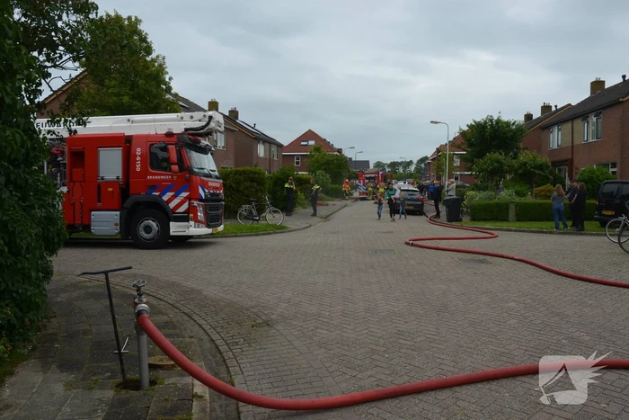 Brand op zolder snel onder controle
