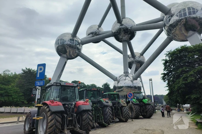 Protest in Brussel tegen EU-landbouwbeleid