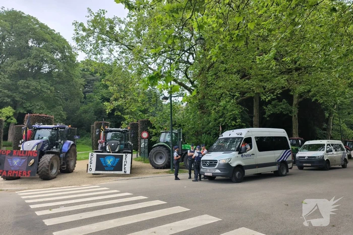 Protest in Brussel tegen EU-landbouwbeleid