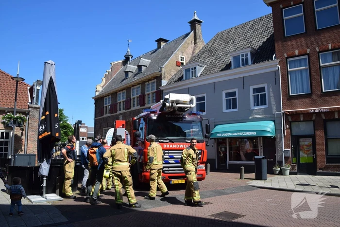 Brandweer aanwezig voor vogelnest