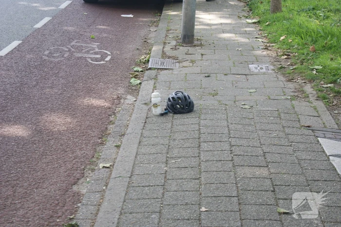 WIelrenner naar het ziekenhuis na ongeval