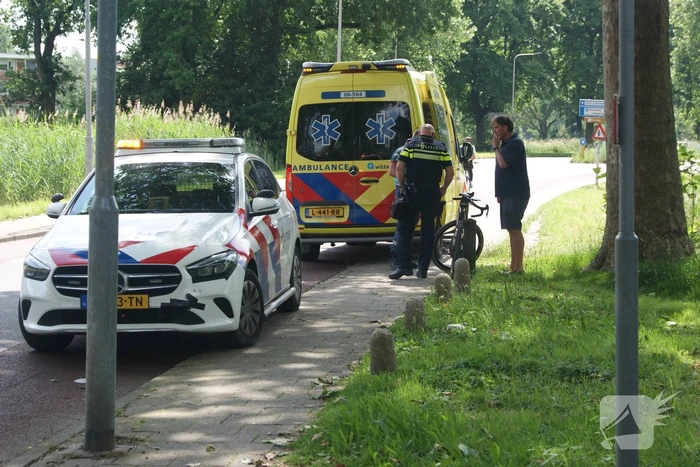 WIelrenner naar het ziekenhuis na ongeval