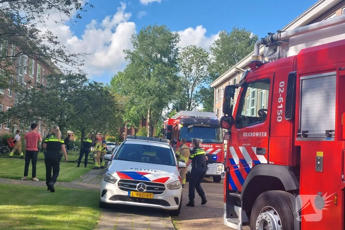 Brand in appartementcomplex