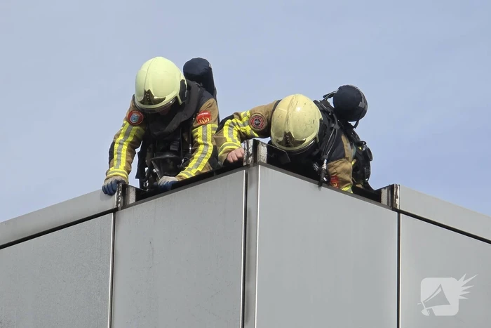 Bedrijf ontruimd door brand in bedrijfshal