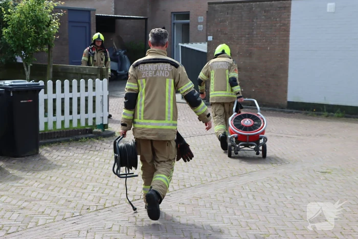 Gaslek in kruipruimte van woning