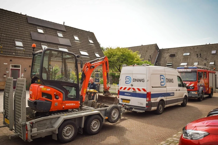 Gaslek in kruipruimte van woning