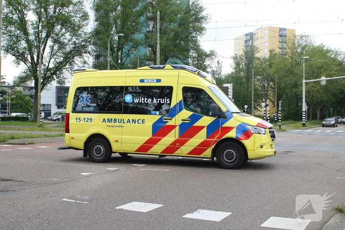 Schade na ongeval op kruising