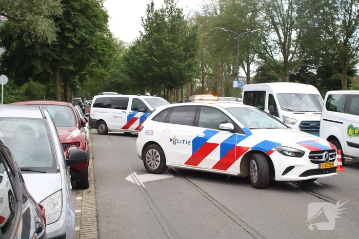 Schade na ongeval op kruising