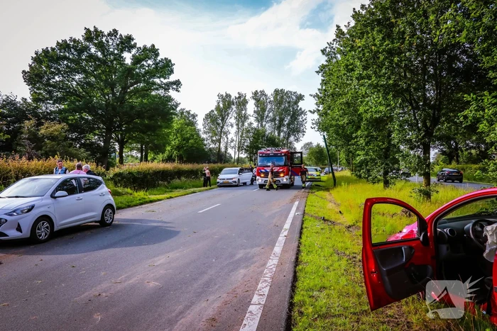 Reanimatie nadat auto tot stilstand komt in hek