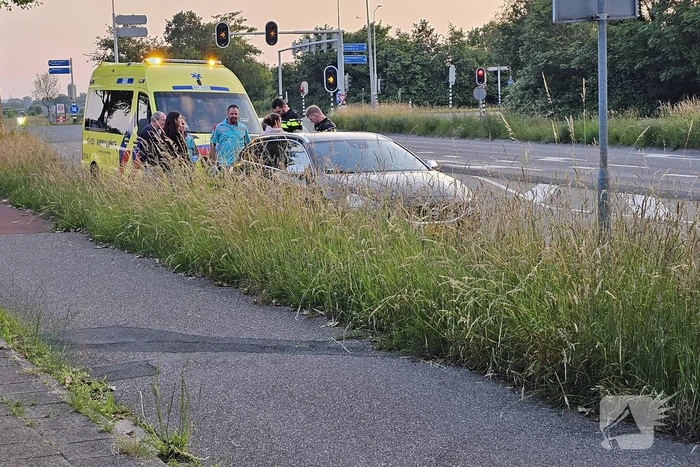 Schade na botsing op snelweg