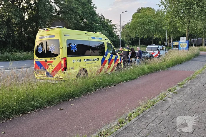 Schade na botsing op snelweg