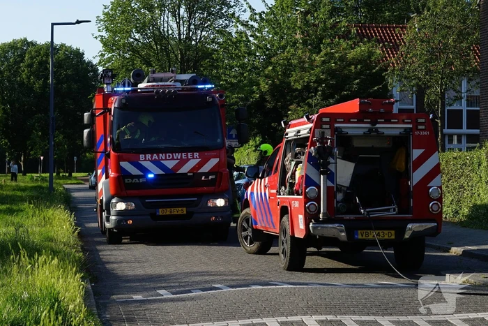 Gasfles in brand tijdens barbecue
