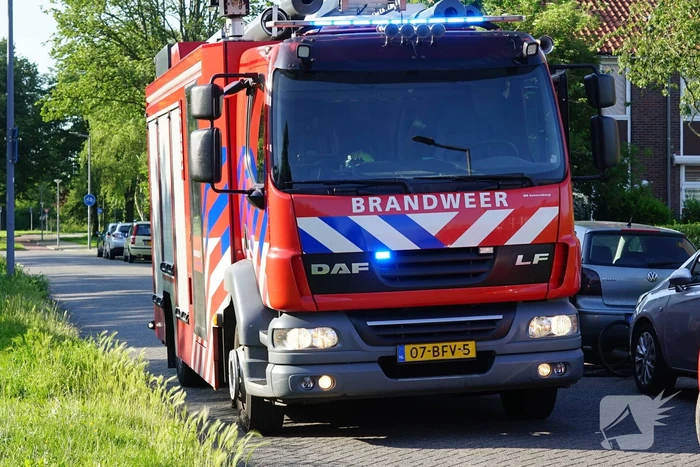 Gasfles in brand tijdens barbecue