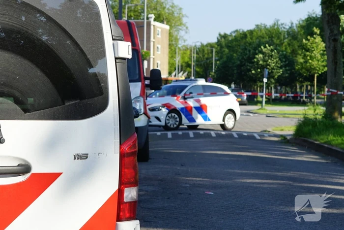 Gasfles in brand tijdens barbecue
