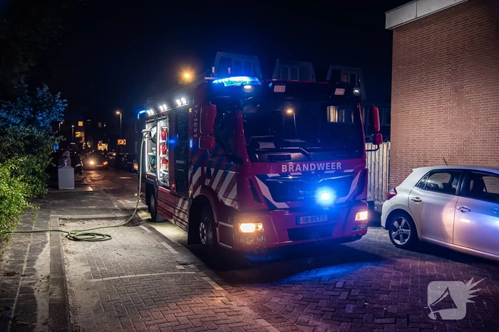 Auto gaat in vlammen op